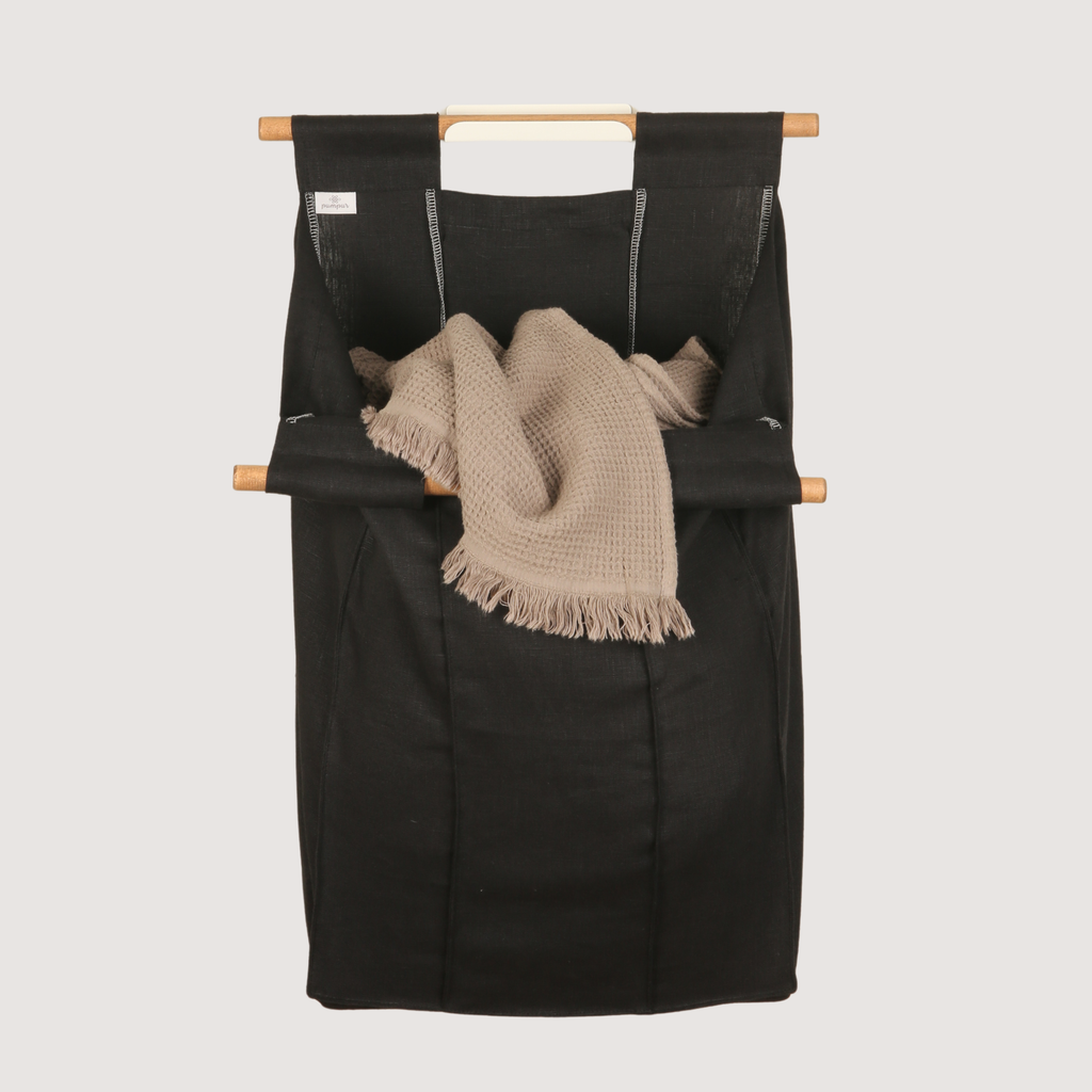 Wall Hanging Laundry Basket - Linen