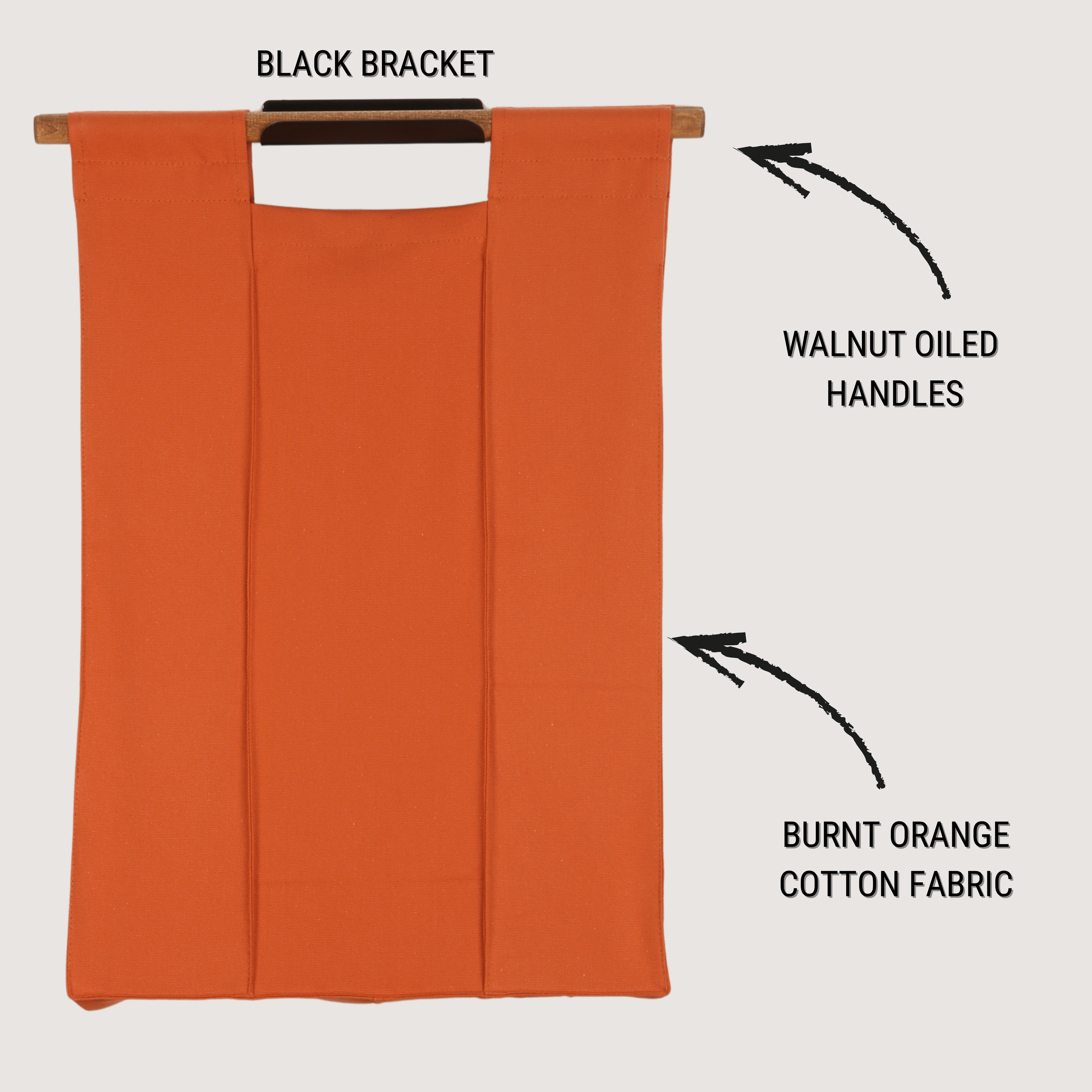 Wall Hanging Laundry Basket - Cotton