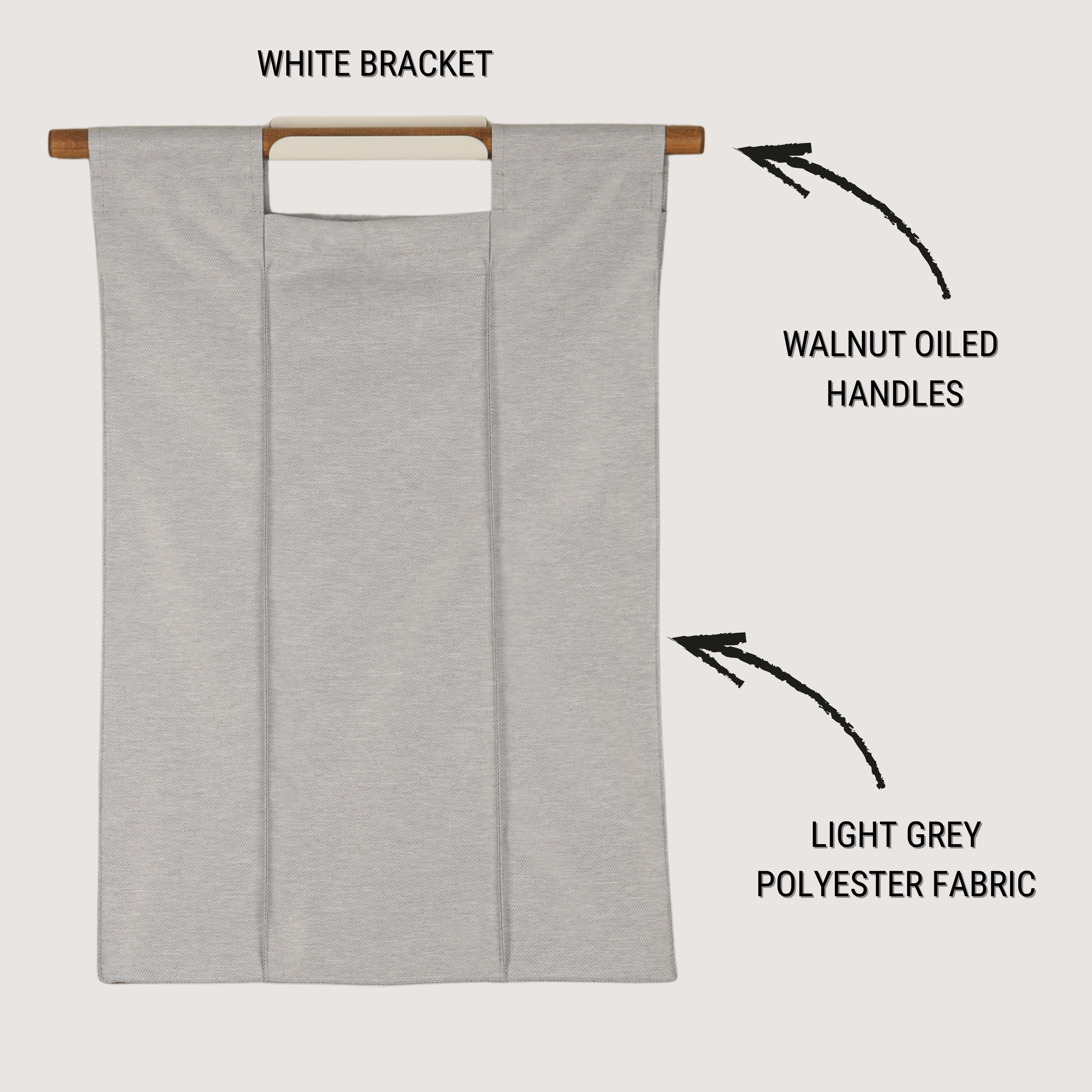 Wall Hanging Laundry Basket - Polyester