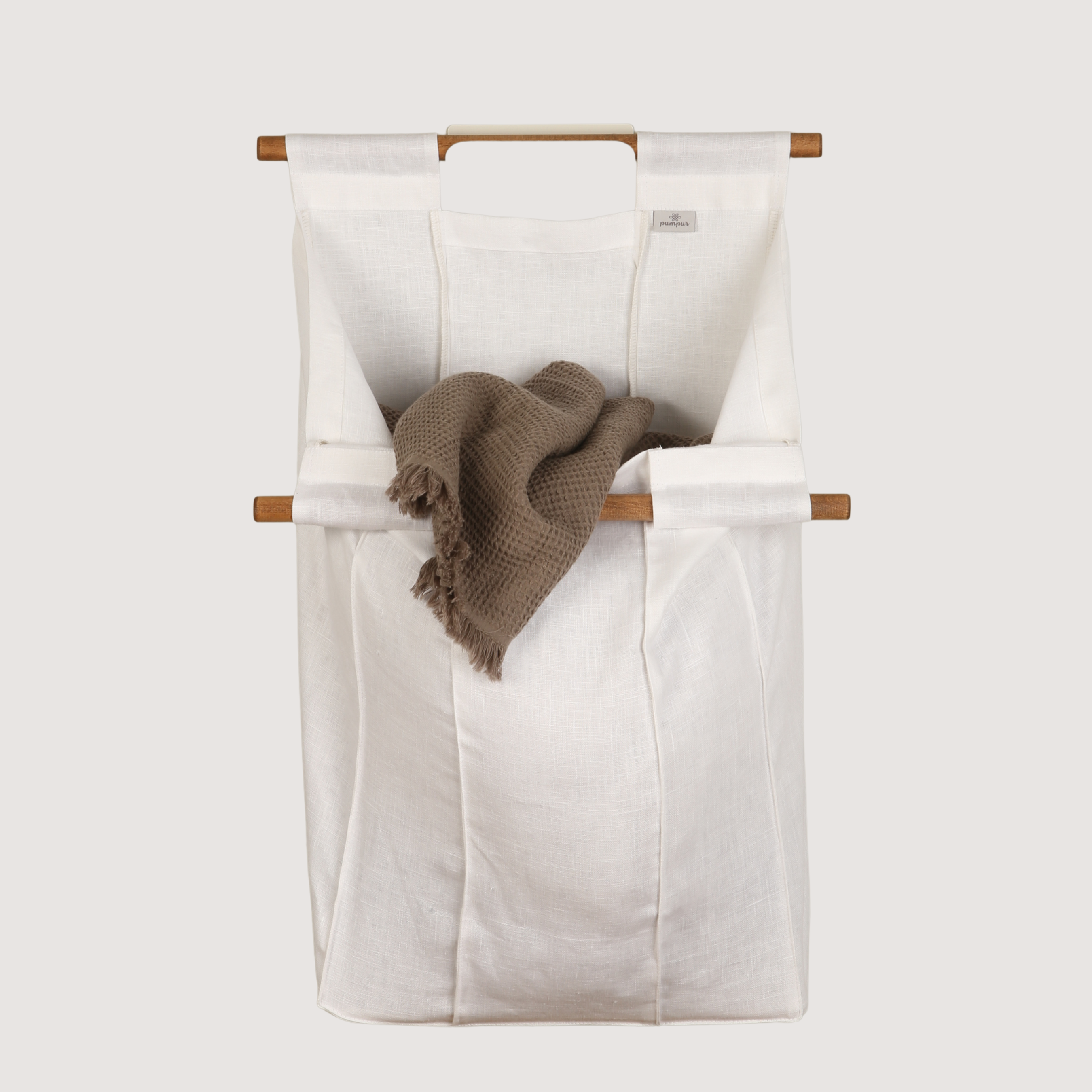 Wall Hanging Laundry Basket - Linen