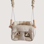 linen baby swing - indoor hanging playroom swings