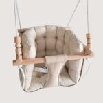 linen baby swing - waterproof swing - indoor swing for kids