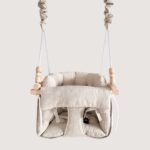 toddler hammock swing - best baby swing - soft linen swing