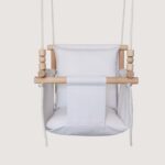 Hanging baby swing for baby shower with chunky beads