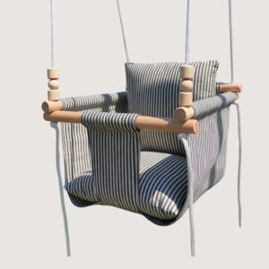 Kids swing chair with hypoallergenic soft pillows
