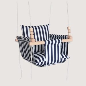 Hanging cotton swing for playrooms and indoor use
