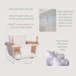 Indoor swing for kids with soft pillows