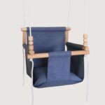 Outdoor hanging baby swing for kids with chunky beads