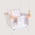 Kids indoor swing with premium fabric seat