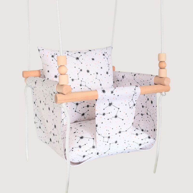 polyester swing Kids indoor swing with premium fabric seat